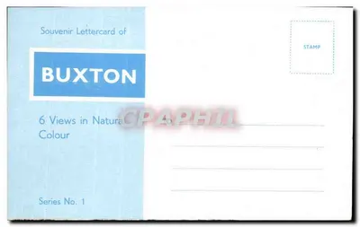 Buxton — 6 vistas em cores — Carta de Recordação, Série N.º 1 — Verso