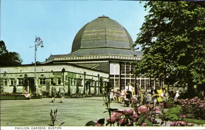 Jardins do Pavilhão, Buxton — pavilhão com cúpula — editor não identificável