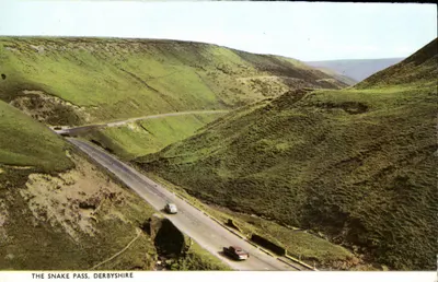 The Snake Pass, Derbyshire — vista panorâmica — editor não visível