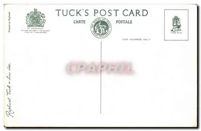Pier and River, Littlehampton — vista do cais e do rio — Tuck Card n° LTHN 21 — Verso