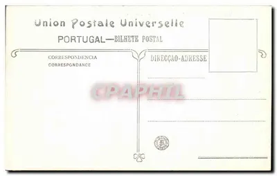 Praça de D. Pedro IV — Lizbona — wydawca Union Postale Universelle — Rewers
