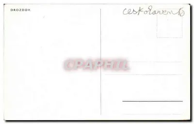 Drozdov — wizualizacja zamku i jeziora z kaczami — wydawca nieznany — Rewers