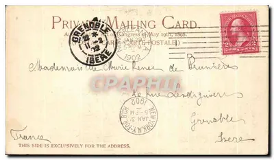 Cappella di San Rocco e Campo Santo, New Orleans — Copyright 1900, Detroit Photographic Co., n° 5364 — Verso