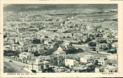 Bilhete postal antigo Puerto de la Luz