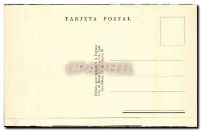 Bilhete postal antigo Puerto de la Luz — Verso