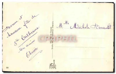 Arranjo de tulipas e de flores de laranjeira — G. LA FORGE — n°26 — Verso
