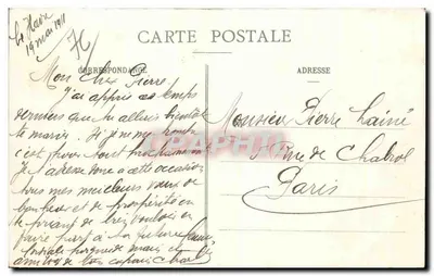 Le Havre — Het Paleis van de Zeilvereniging en het Nieuwe Hotel — C.V. 2508 — Achterkant