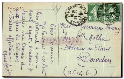 Le Tréport — Les Terrasses - Trianon-Hôtel — Édition de l'Ancre Marine — Verso