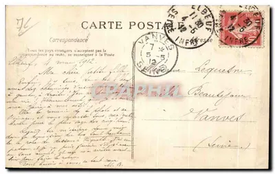 Elbeuf — Most wiszący i nabrzeże Saint-Aubin — Normandia — La 'C.P.A.' — Rewers