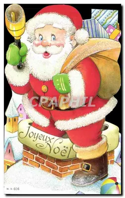 Santa Claus — sobre uma lareira — M. D. 606