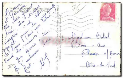 A Cegonha — Rouen — A Grande Relógio — Verso
