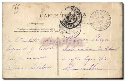 Rouen — Saída da Missa da Igreja da Madeleine — La C.P.A. n°2078 — Verso