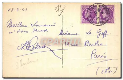 Falisy i Przylądek — Widok panoramiczny — Ste-Adresse, n°4 — Rewers