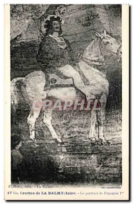 Grutas de LA BALME (Isère) — O retrato de Francisco I — F. Roux, editor - 17 bis