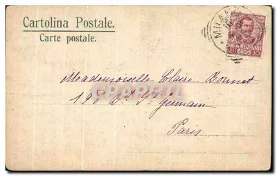 Milano — Szczegół katedry — seria Bow Marqueterie — Rewers