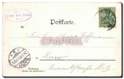 St. Odilienberg — Kaplica łez — Obdr. Mec. Kunstverlag-Ausstatt. Tübingen — Rewers