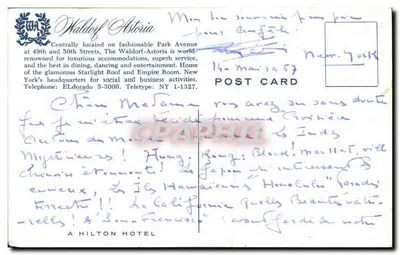 Waldorf-Astoria — Nova Iorque — editor Waldorf-Astoria — Verso