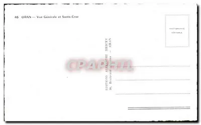 Oran — Ogólny widok i Santa-Cruz — Wydawnictwo Alexandre Sirecky — Rewers