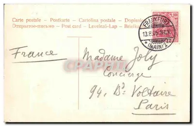 Frankfurt a. M. — Römer — Dr. Trankler Co. Leipzig, n° 27147 — Achterkant