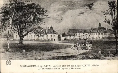 ST-GERMAIN EN-LAYE - Królewski Dom w Loges XVIII wieku - filial Legii Honorowej