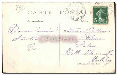 Poissy — Vista Geral — C. M. — Verso