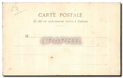 O Mont-Dore - Os Banhos de Pés (Homens) — Lib. Bougé-Béal, 21, Rue de l’Ecu, Clermont-Ferrand — Verso