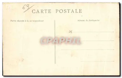 Le Mont-Dore — O Kiosque de Música no Parque — B. F., Paris — Verso