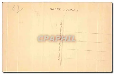 A Antiga Auvergne — Velhos Camponeses — Edições 'Idéal', Vichy — Verso