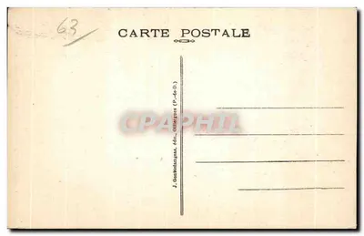 Wnętrze kościoła - Zabytek historyczny (XII wiek) — Royat-les-Bains, Auvergne — G. D'O., n° 428 — Rewers