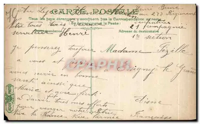 Dieppe A Praia diante do Casino — Bilhete postal antigo n°2100 — editor AQUA PHOTO PARIS — Verso