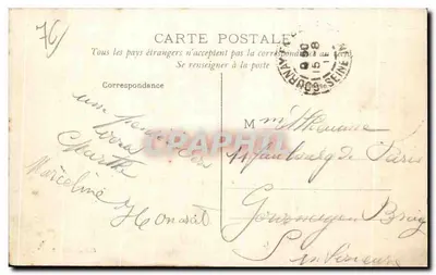 Dieppe — Kasyno — Front nad morzem — Zbiór G. L. L'E. Paryż — Rewers