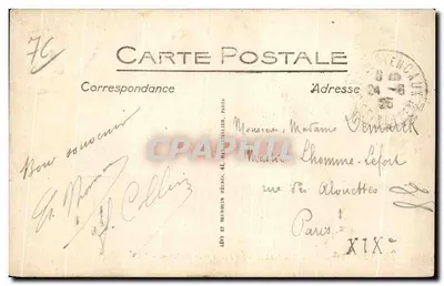 Saint-Valéry-en-Caux - A Praia e as Cabines - LL - n°112 — Verso