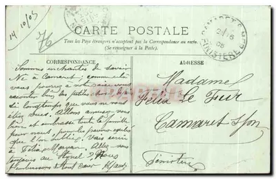 Le Havre — A Dique e o Anteporte — LL. — N° 101 — Verso