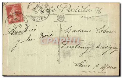 Le Havre — A Ense dos Pilotos e os Brise-Lames — Chegada de um Transatlântico — LL. — Verso
