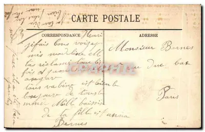 Typen der Auvergne — Eine Bourrée im Wald — F. B. LE PUY — Rückseite