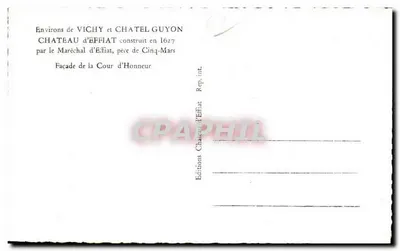 Castelo de Effiat — Fachada da Cour d'Honneur — Éditions Château d'Effiat — Verso