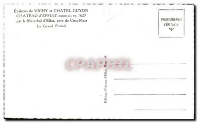 Portal do Castelo de Effiat — Arredores de Vichy e Châtel-Guyon — Edições Castelo de Effiat — Verso