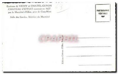 Castelo de Effiat — Sala dos Guardas — Edição Castelo de Effiat — Verso
