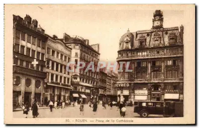 Rouen — Place da Catedral — Edição La Cigogne