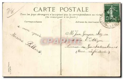 Saint-Germain-en-Laye — Teatr i statua Thiers — wydawca L. V. D. C. nr 5 — Rewers