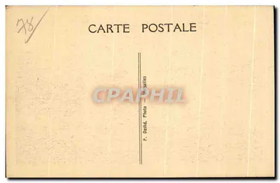 Castillo de la Madeleine en Chevreuse — Ruinas y pozo histórico — F. David, Versalles — Reverso