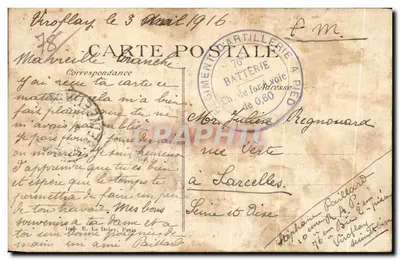 Viroflay — A Chaumière e Avenida de Versailles — Restaurante da Chaumière — Verso