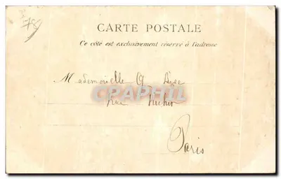 Louis XVII — Dziedziczny — Muzeum w Trianonie — Versailles — A. Borrame, wyd. i druk. Versailles — Rewers