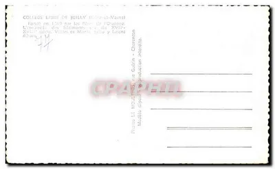 Collegio di Juilly — vista aerea — Foto LE MOULIN - Charenton — Verso