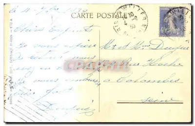 Dwie kobiety w tradycyjnych strojach z Alzacji — Types Alsaciens — Braun & Cie, Dornach — Rewers