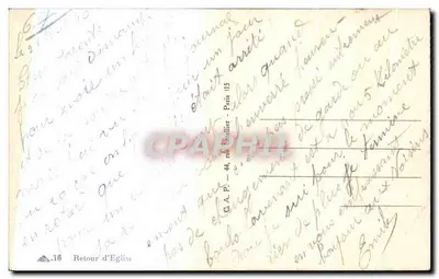 Wsienska wioska — ulica z dziećmi i kobietami w strojach tradycyjnych — datowana 1940 — Rewers