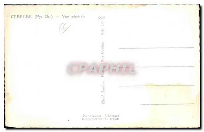 Cerbère (Pyr.-Or.) — Vista geral — Cliché Sanchez — Verso