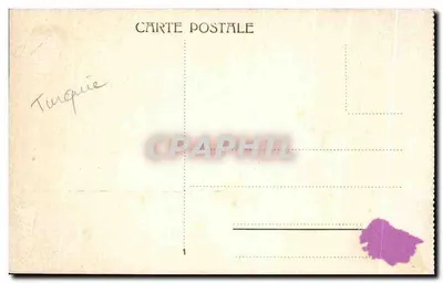 Konstantynopol - Punkt Sérail — widok portu i budynków — Rewers