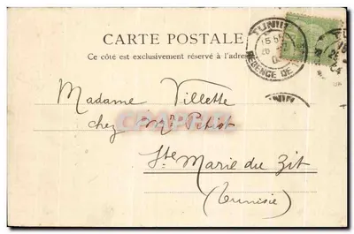 Portatore di carico arabo — Tunisia — Foto Gariot, Tunisi, n°2 — Verso