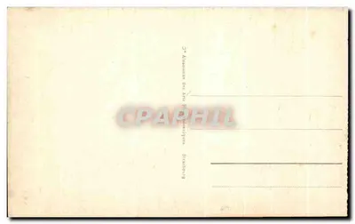 Tunis - O Bardo - A Cour do Palácio — Bilhete postal antigo n°121 — Verso
